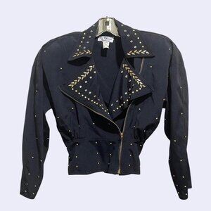 Vintage Y2K Motocycle biker style Jacket Size S